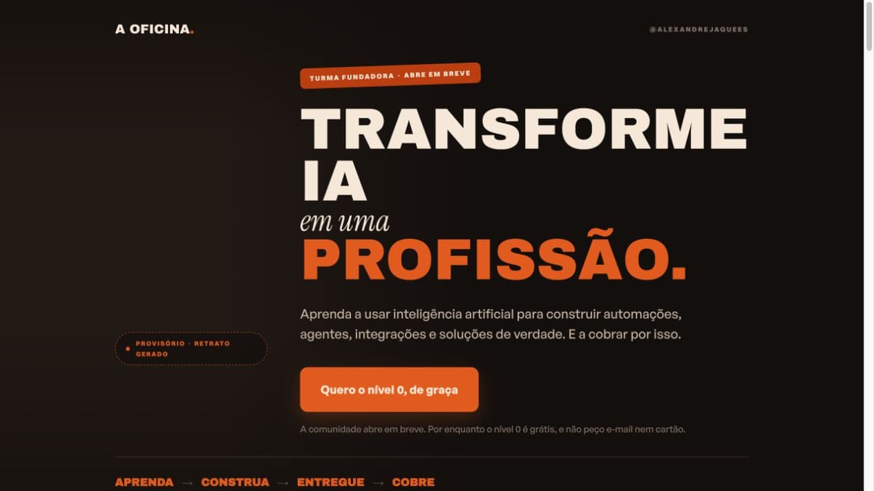 A Oficina website